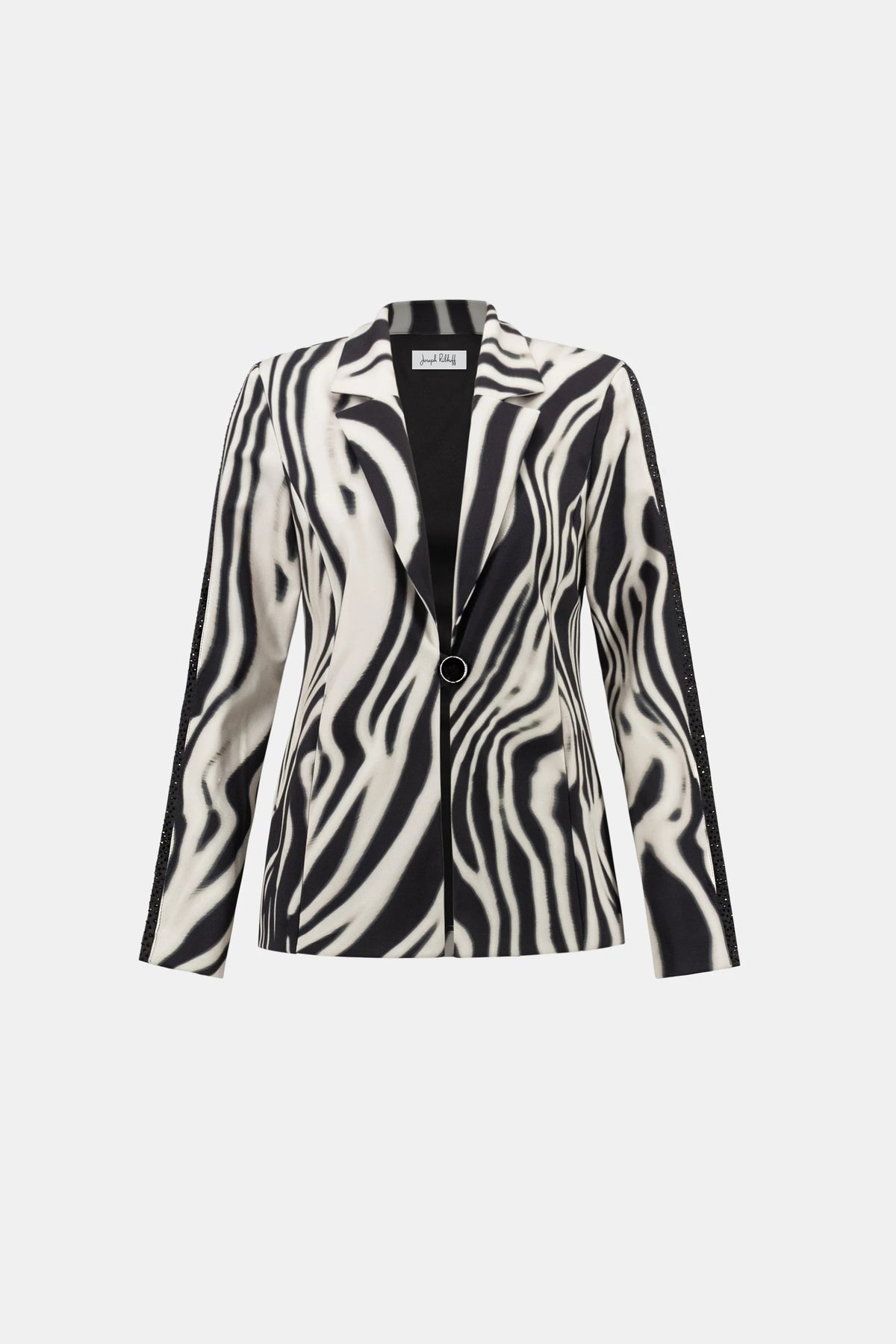 Animal Print Blazer With Rhinestone (264129)