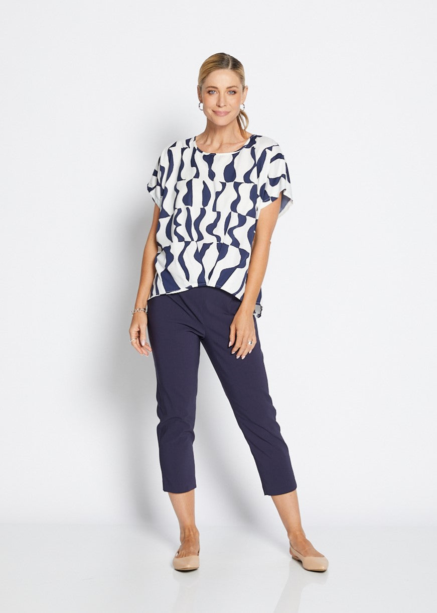 Pleat Hem Tee (Trapeze)