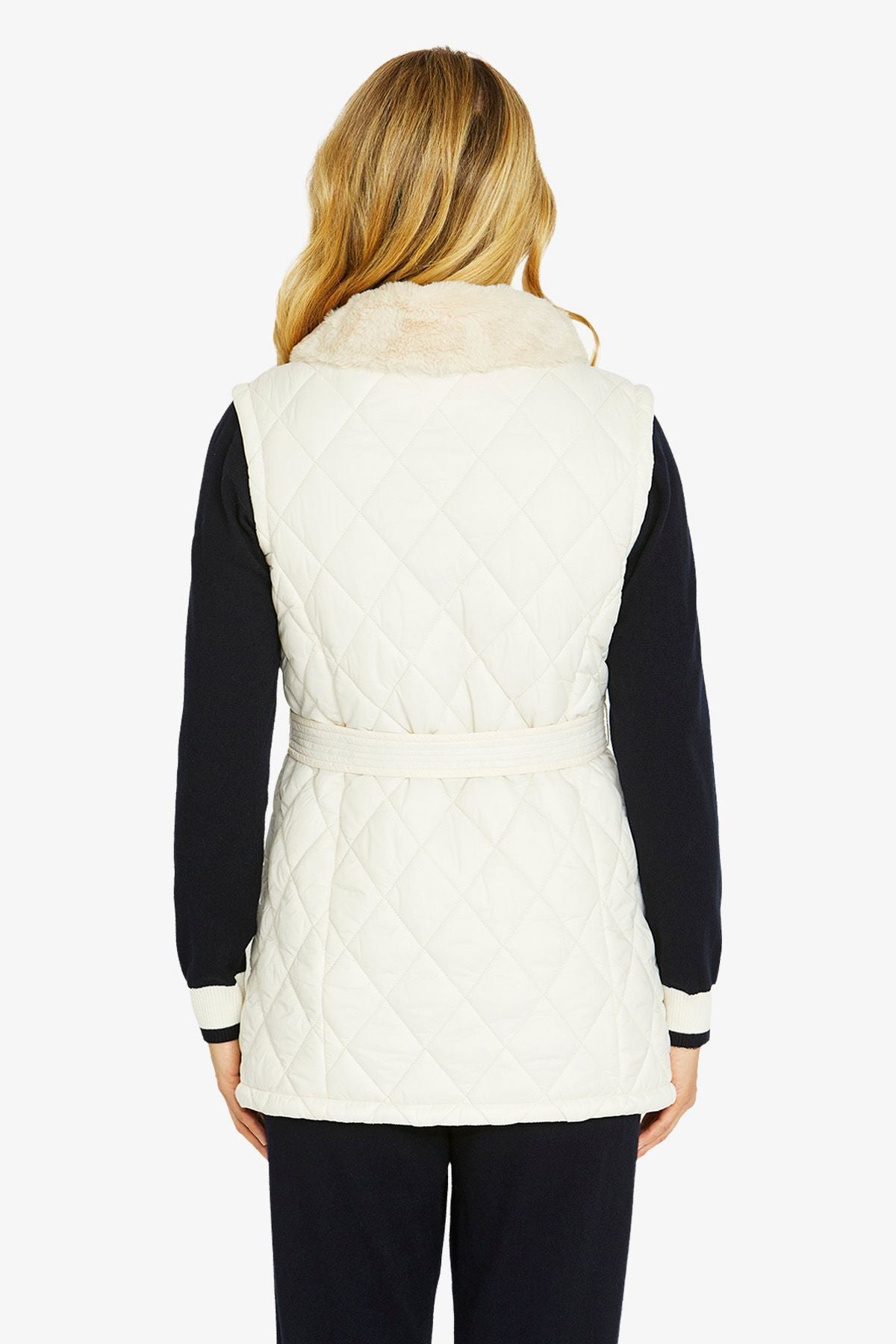Frankie Faux Fur Collar Vest (P605400)