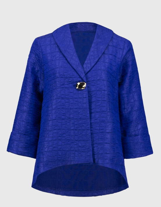 Signature | Textured Jacquard Trapeze Jacket (251783)