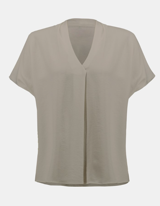 Textured Woven Straight Top (251087)