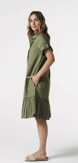 Ruffle Midi Dress (6265)