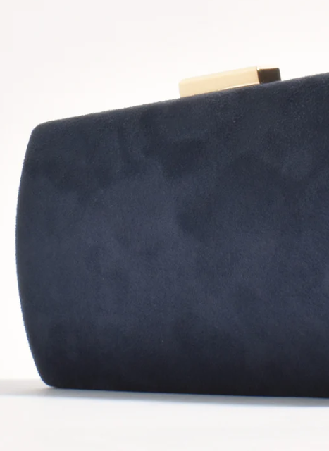 Clea Faux Suede Structured Clutch (AVD1746)