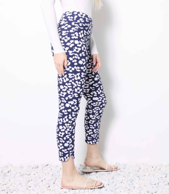 PETAL-SLIT TECHNO ANKLE PANT (68422)