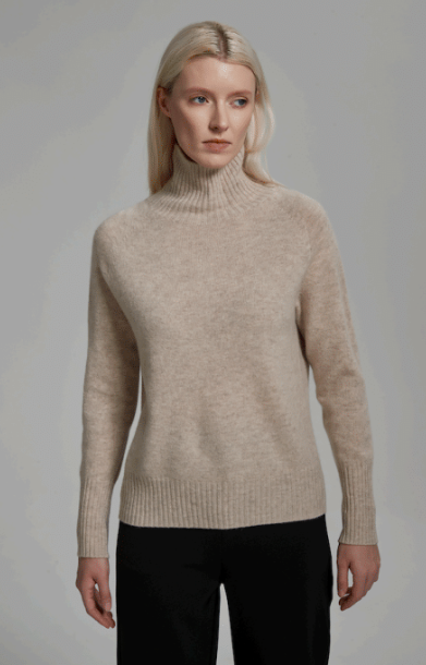 Wool Funnel Crew Pullover (SS1023)