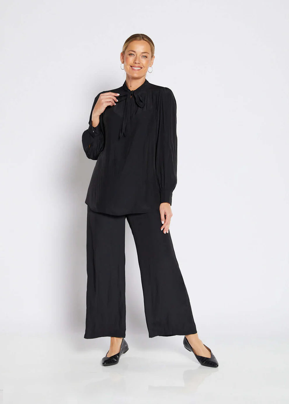 Lustre Technical Wide Leg Pants (Violin.W26)