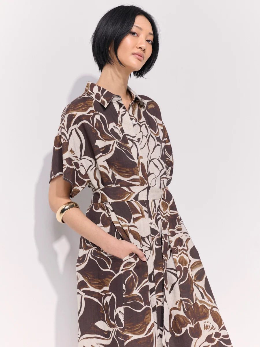 Floral Drift Shirtdress (YTMP9386)