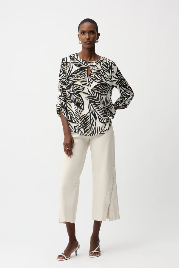 Floral Hip-length Top (261207)