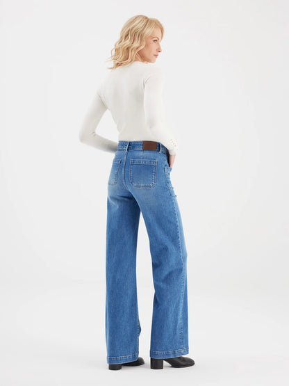 Mira High Waist Full Length Jeans (Mira)