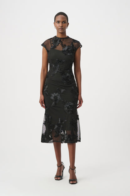 Embellished Trumpet Dress (264143)