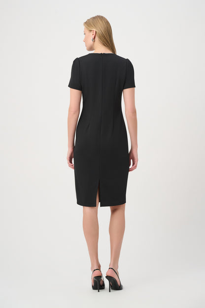 Embellished Bow Neckline Sheath Dress (264162)