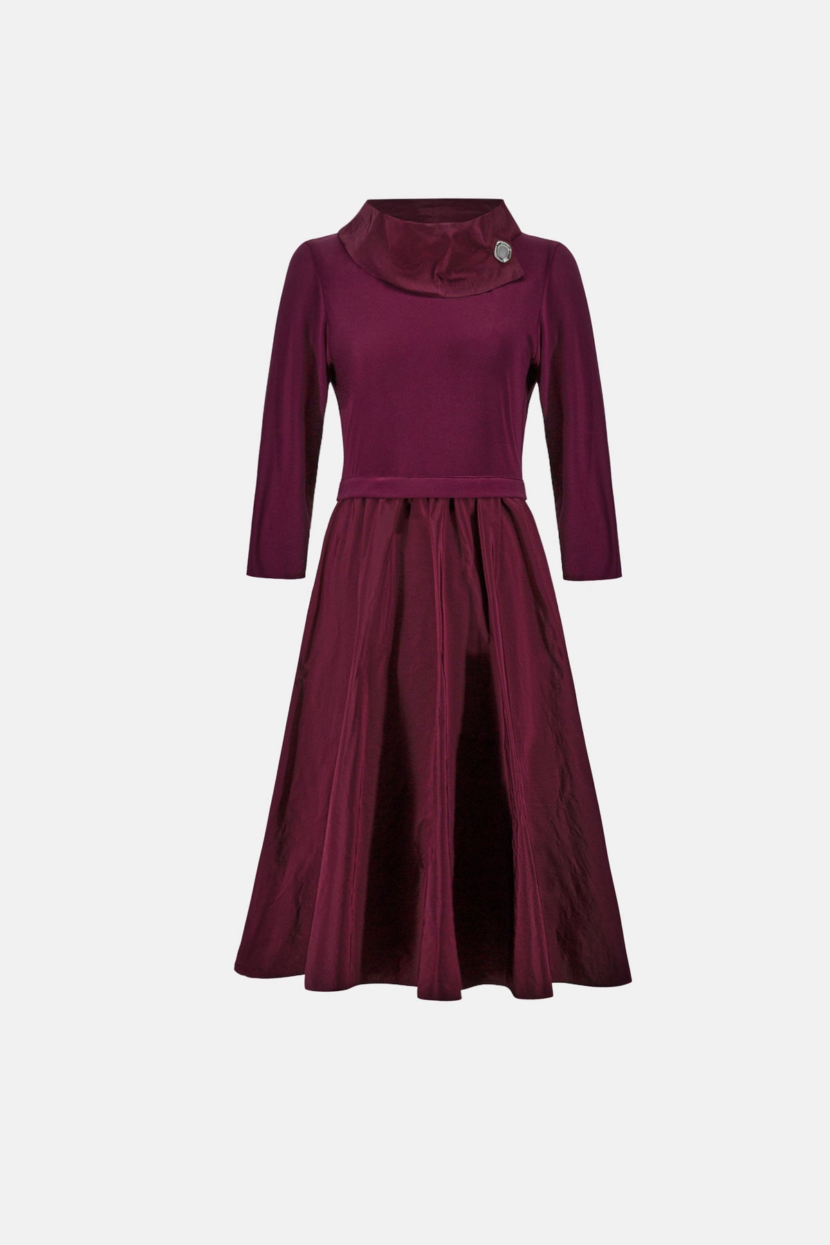 Shawl Collar Fit & Flare Dress (264184)
