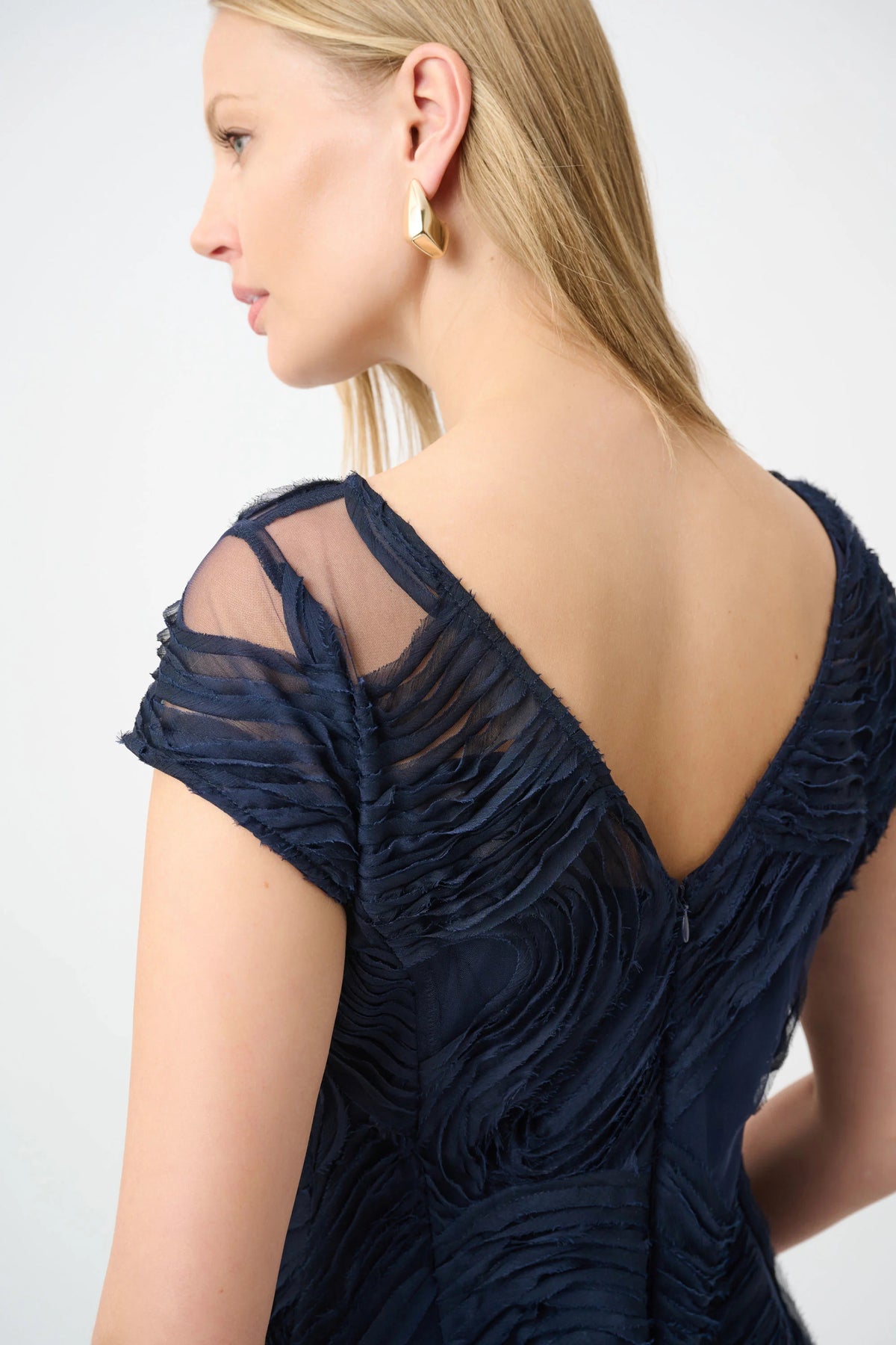 Embroidered Swirl Fit & Flare Dress (264720)