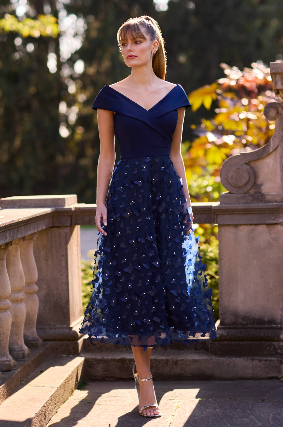 Off The Shoulder Midi Dress (268510)