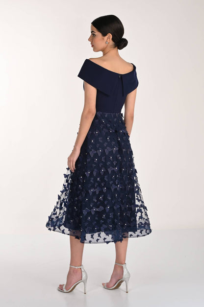 Off The Shoulder Midi Dress (268510)