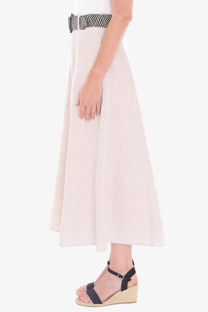 Belted Panel Skirt (596J6135)