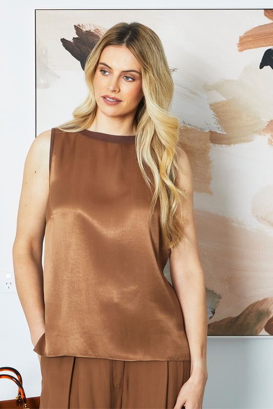 Sammi Contrast Knit Tank Top (P605301)