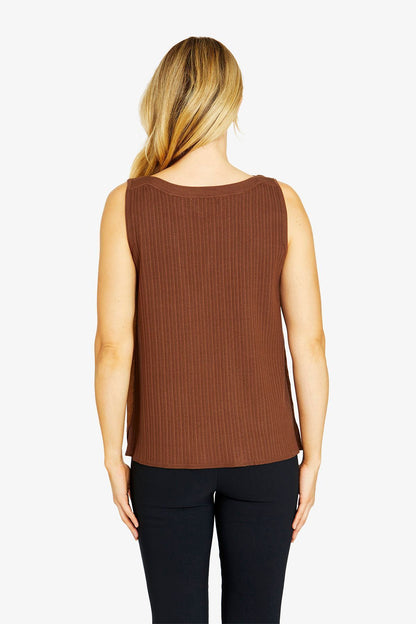 Sammi Contrast Knit Tank Top (P605301)