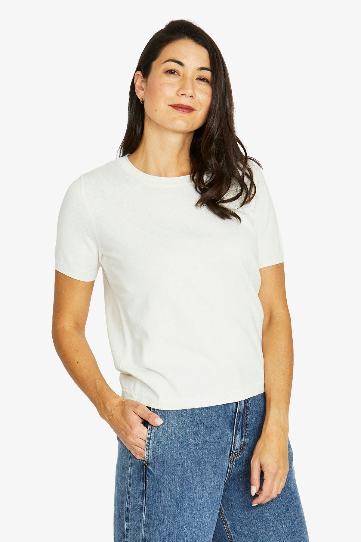 Short Sleeve Knit Top (60611017A)