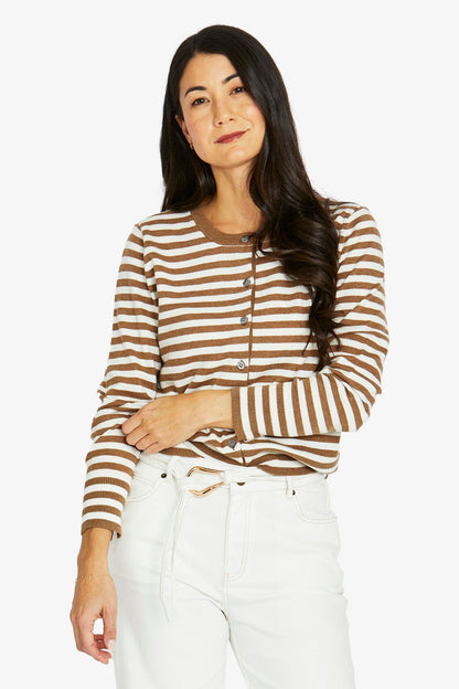 Mono Stripe Cardi (60611049A)
