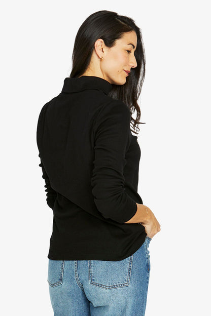 Cotton Long Sleeve Skivvy Top (60612011A)