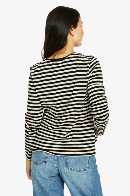 Stripe Crew Long Sleeve Tee (60612013A)