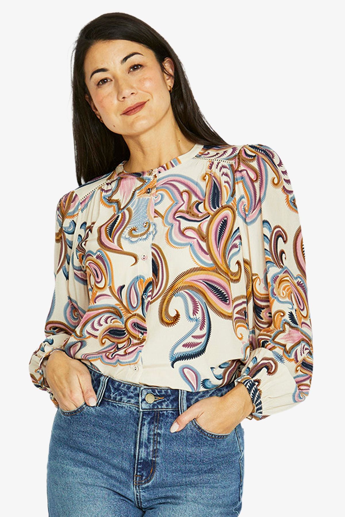 Gypsy Paisley Top (606J3063A)