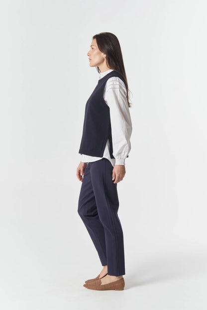 Amber Merino Cotton Knit Vest (7060)