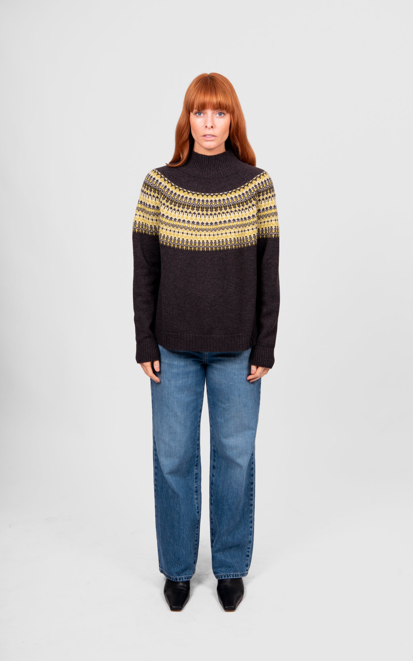 Fair Isle Raglan Pullover (BL6641)
