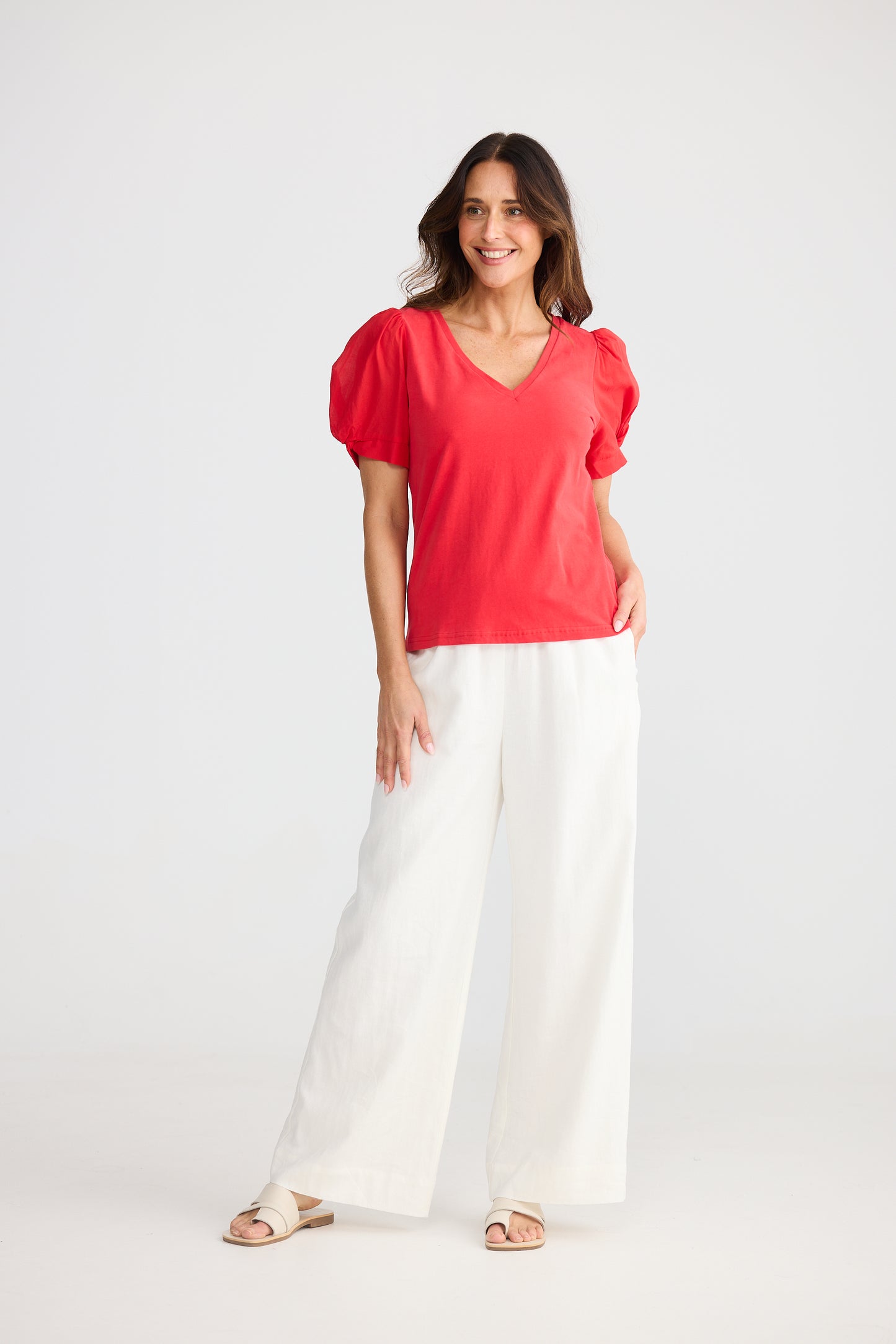 Abigail V Neck Top (BT25523-1)