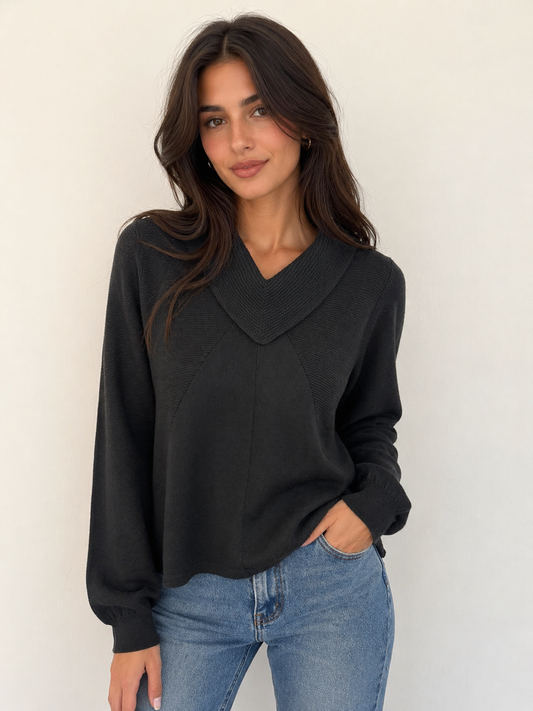 Cowl Neck Pullover (6108)