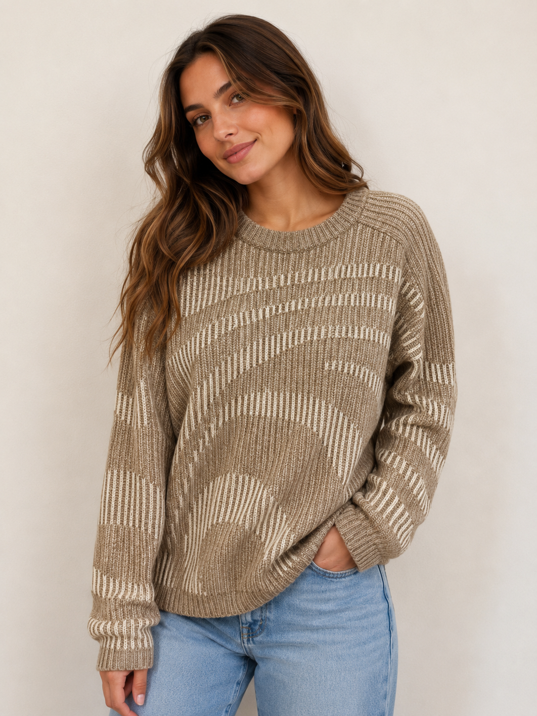 Jacquard Rib Sweater (SS212)