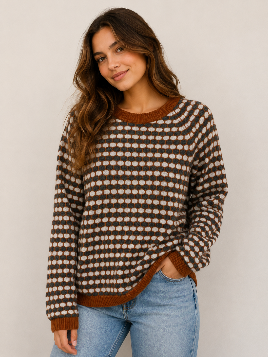 Jacquard Spot Sweater (K17)