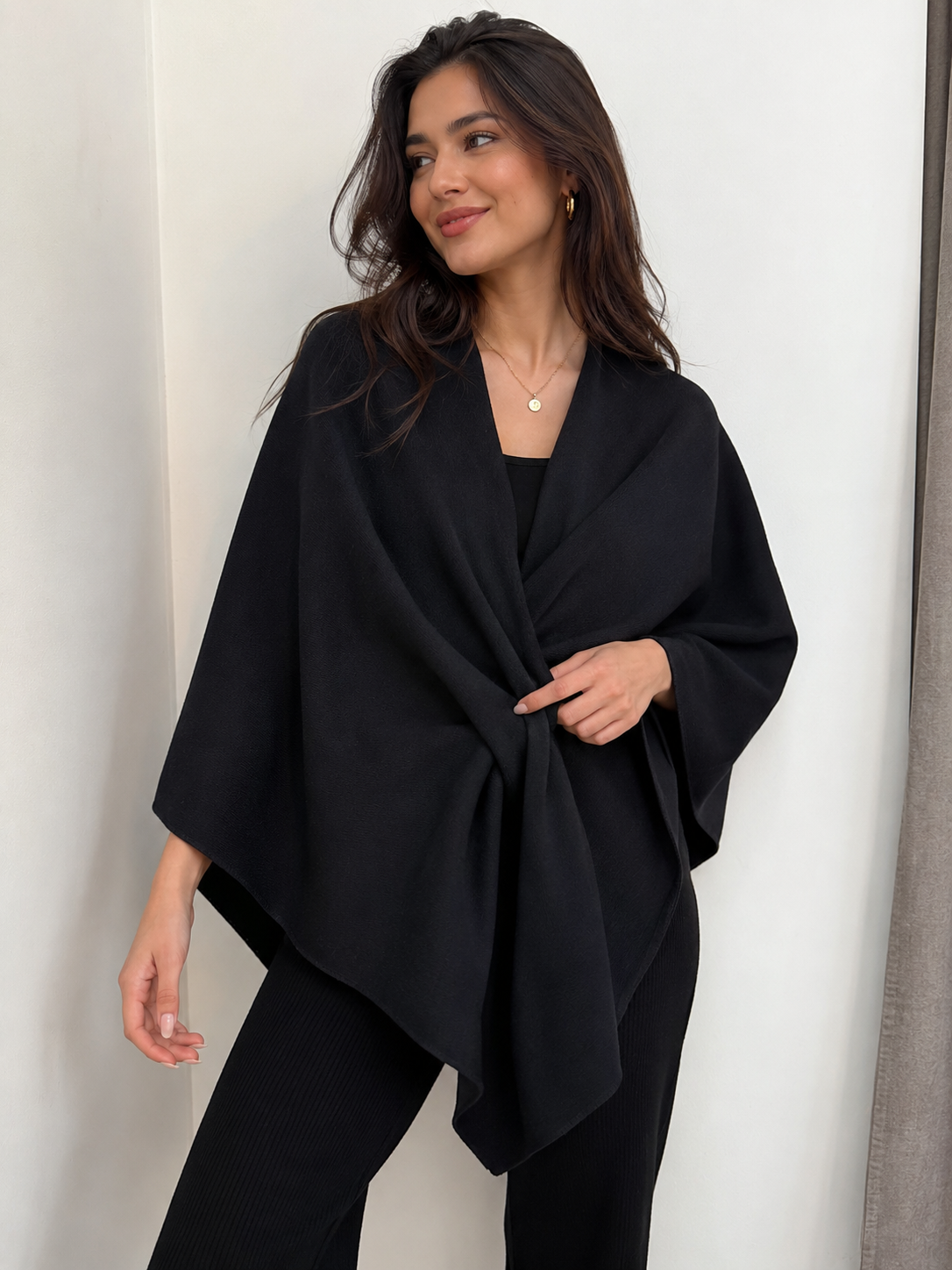 Two Tone Poncho (6126)