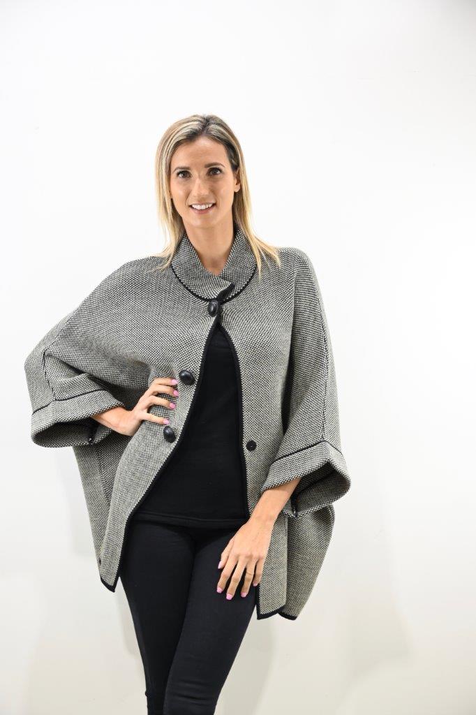 Tweed Poncho (6117)