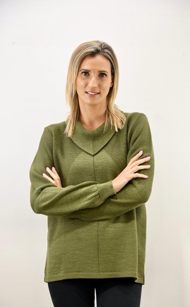 Cowl Neck Pullover (6108)
