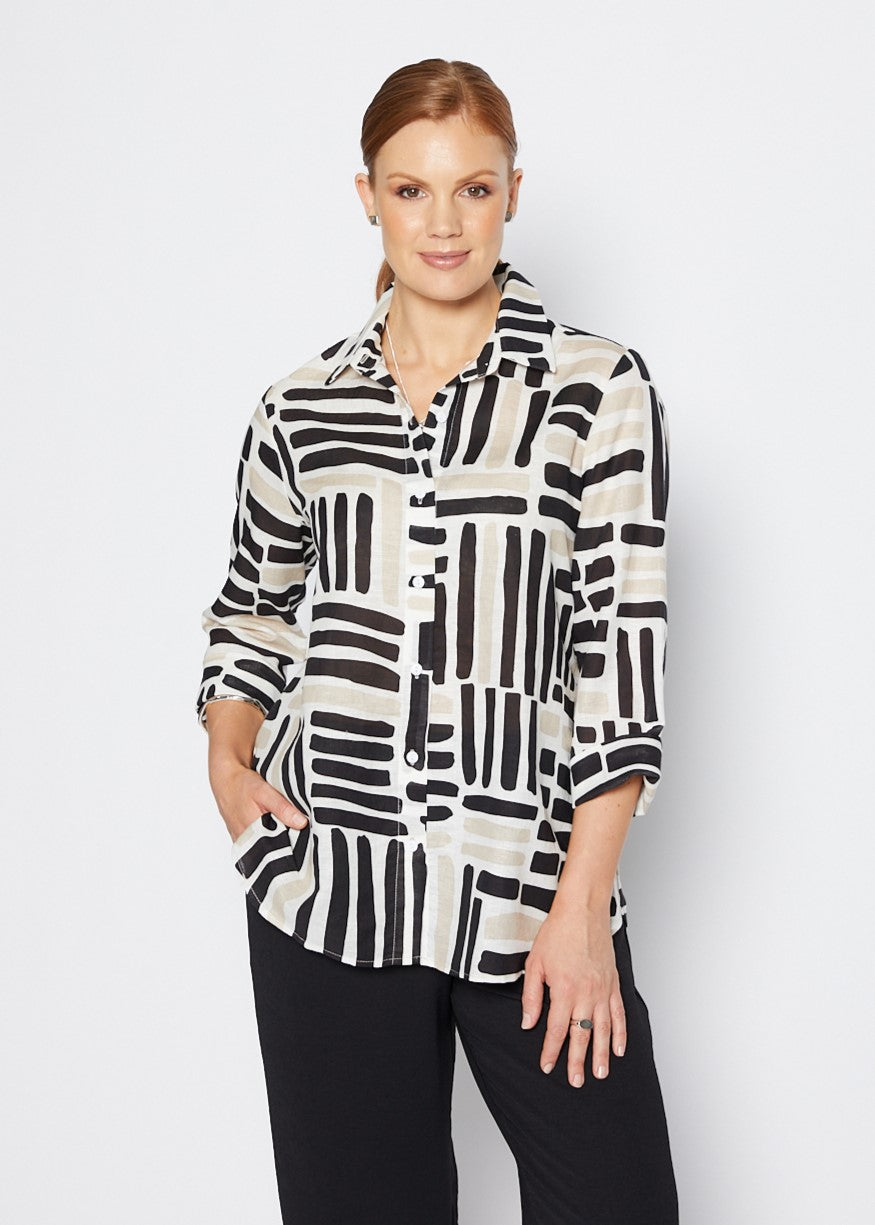 3/4 Linen Shirt (REGIS)