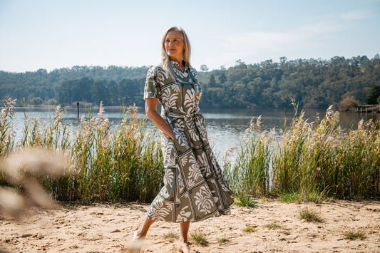 Maxi Framed Shirt Dress (6267)