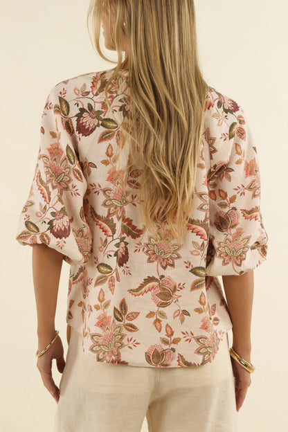 BOHEMIAN ROSE BLOUSE (HS26204)