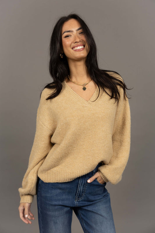 NOUVEAU V NECK JUMPER (HW26217)