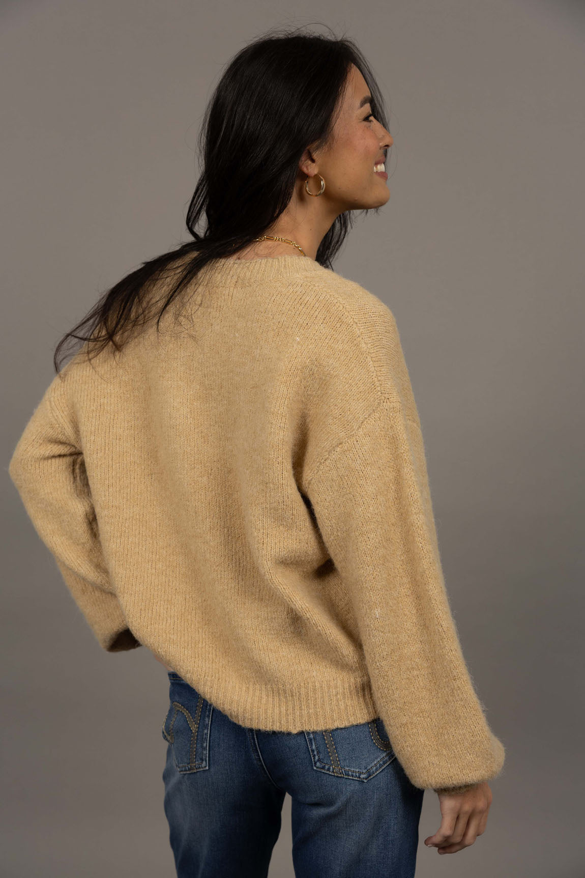 NOUVEAU V NECK JUMPER (HW26217)