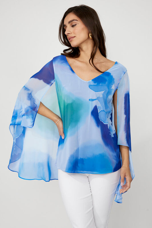 V-neck Flowy Pullover (256270)