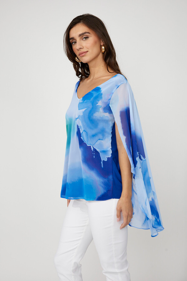 V-neck Flowy Pullover (256270)