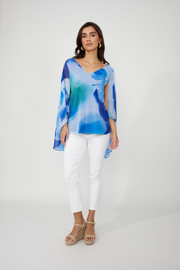 V-neck Flowy Pullover (256270)