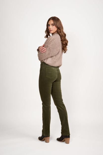 Slim Leg Full Length Pinwale Cord Pull On (234M)