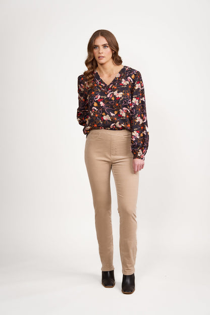 Slim Leg Full Length Pinwale Cord Pull On (234M)