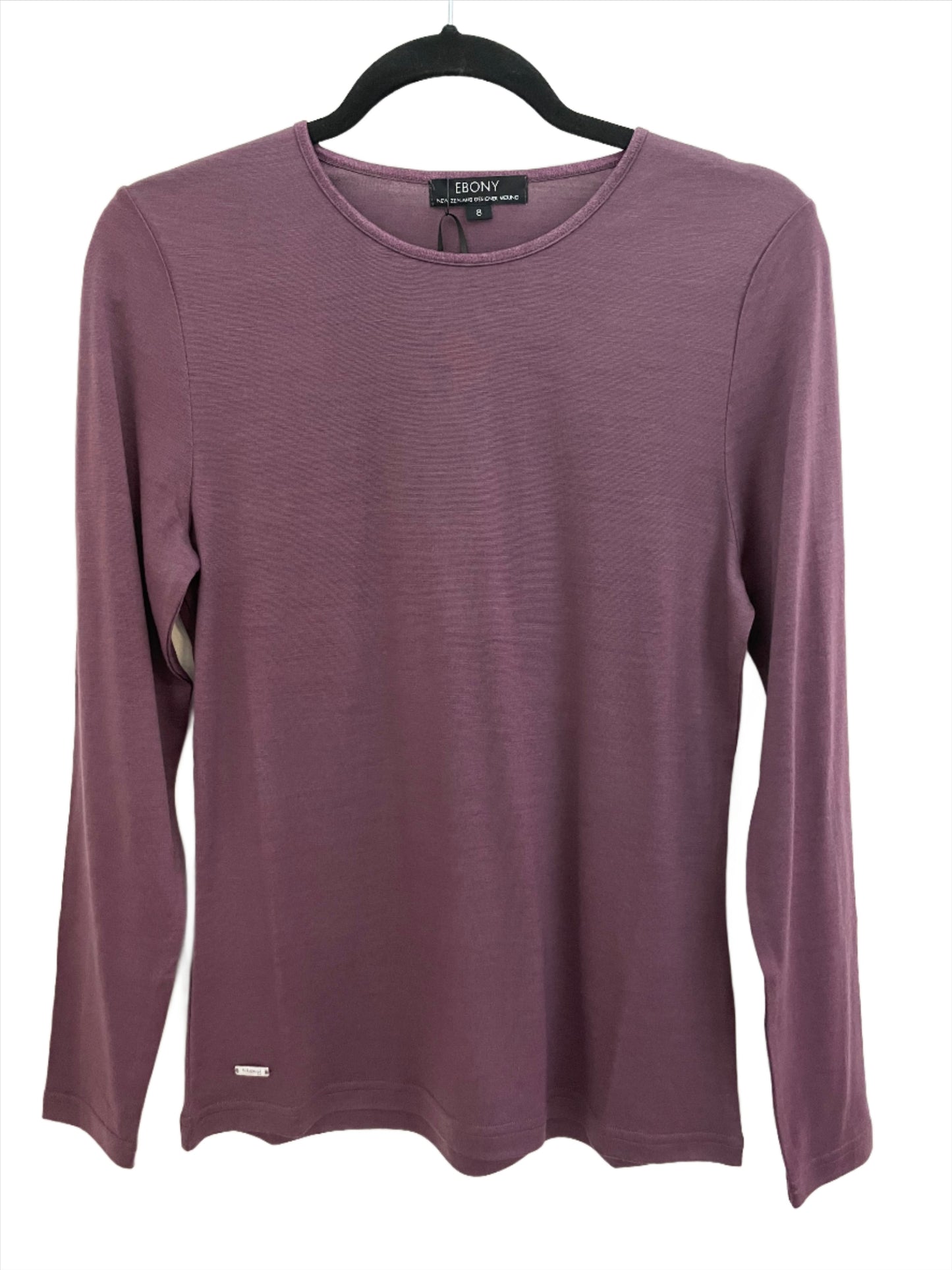 Satin Elastic Trim Crew Neck Top (EBAS503)