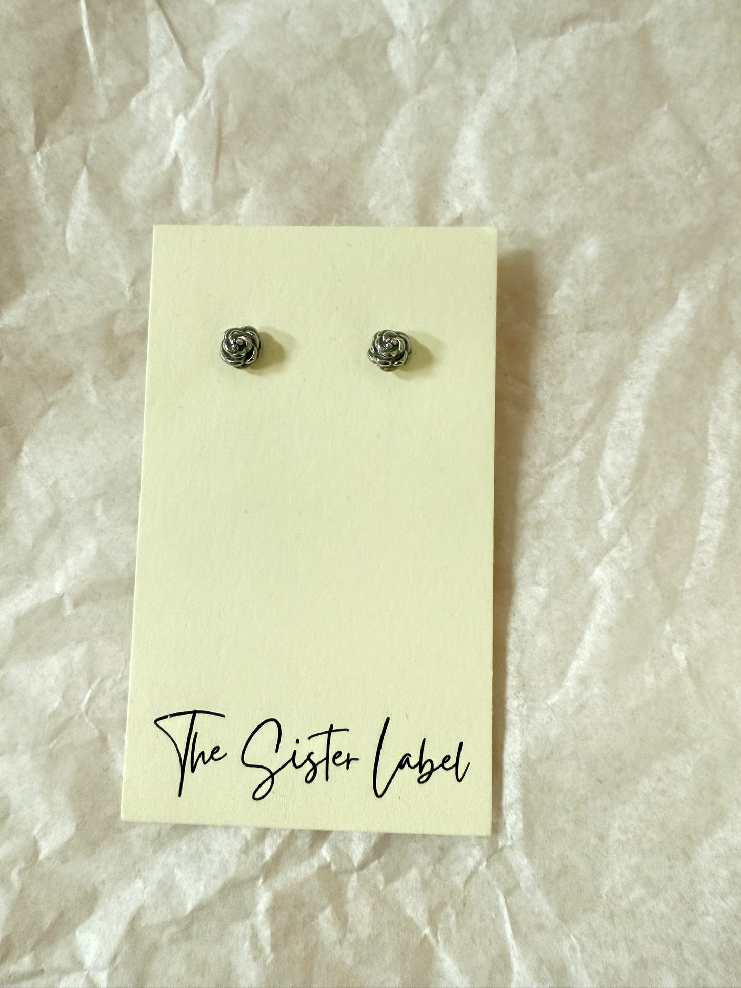 Silver Rose Stud (Rose)