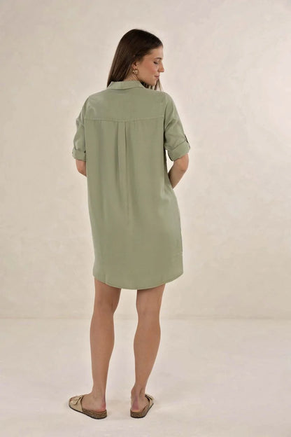 REMY SHIRT DRESS (HS26606)