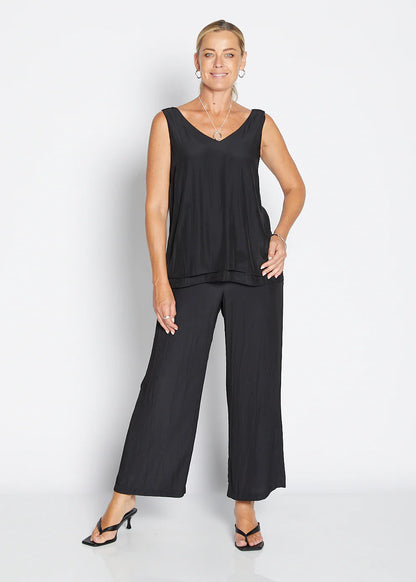 Lustre Technical Wide Leg Pants (Violin.W26)